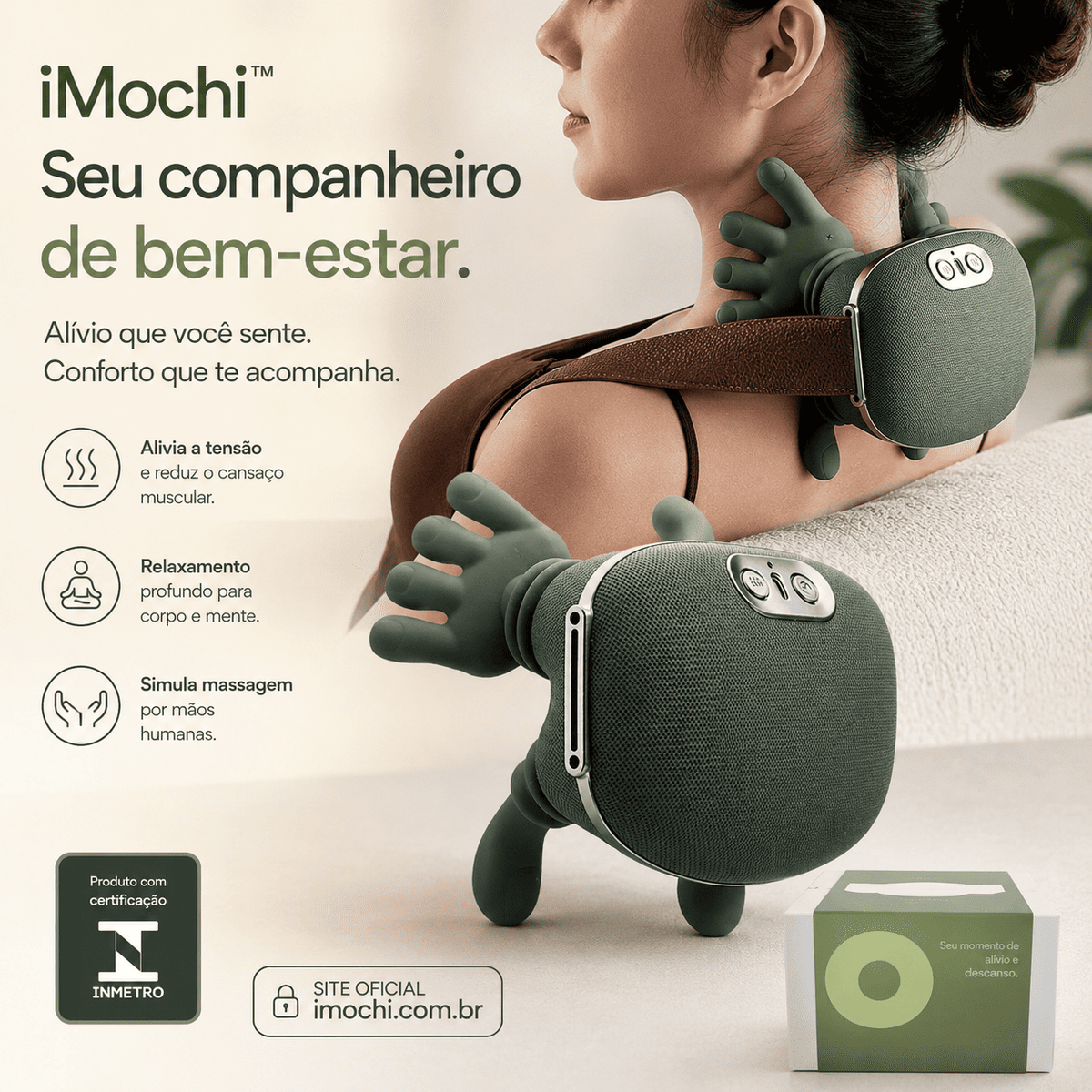 iMochi™ | Massageador Inteligente SoftTouch™